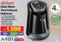 ARZUM OKKA MİNİO TÜRK KAHVESİ MAKİNESİ ARZUM OKKA MİNİO TÜRK KAHVESİ MAKİNESİ